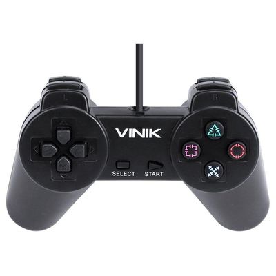 Controle Pc Usb Ps1-playstation 1 Preto - Retrô - Vinik Play