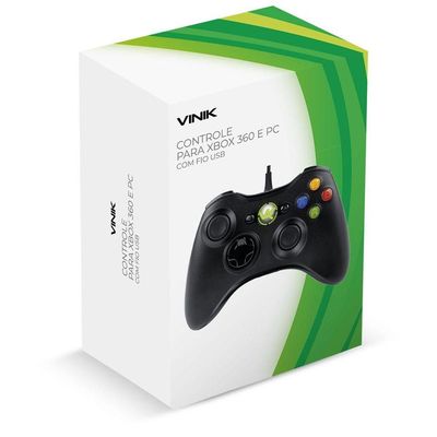 Controle Xbox 360-pc Usb - Retrô - Vinik X360