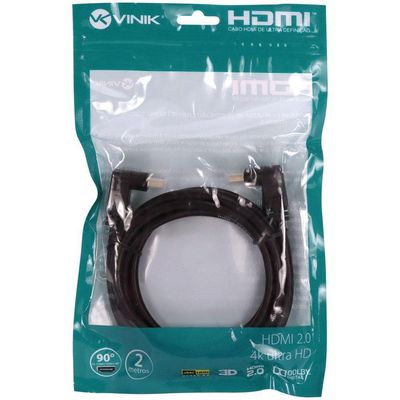 Cabo Hdmi 2.0 4k Conect.90 2m H20b90-2