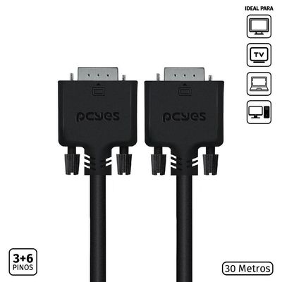 Cabo Vga 3+6 15 Pinos Macho 30m Pvm36-30