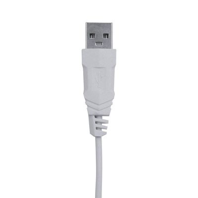 Teclado Usb Multimidia Slim Branco - Teclas Chocolate - Cabo