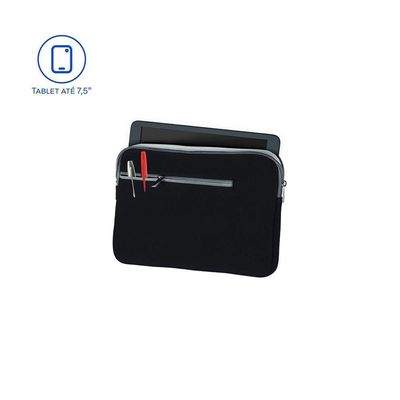 Case Neoprene Preta Para Tablet Ate 7.5" - Bo441