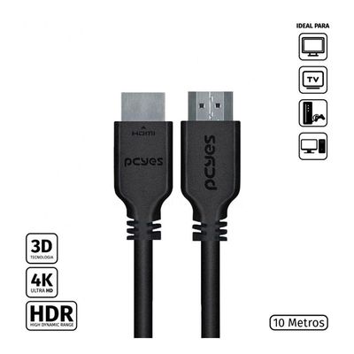 Cabo Hdmi 2.0 Macho 10 Metros - Phm20-10