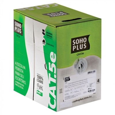 Cabo Lan U-utp Cat.5e 24awg Cmx 305m Branco 23200101