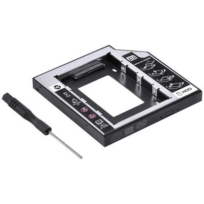 Adaptador Caddy Para Hd Ou Ssd Gaveta Dvd Notebook Sata