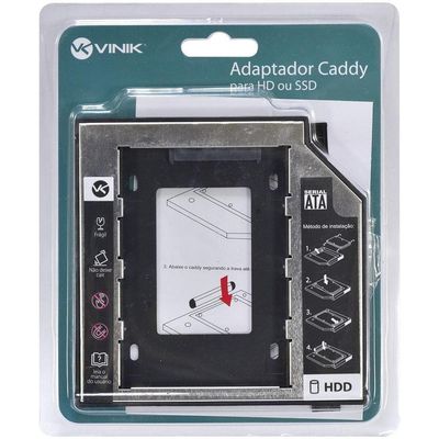 Adaptador Caddy Para Hd Ou Ssd Gaveta Dvd Notebook Sata