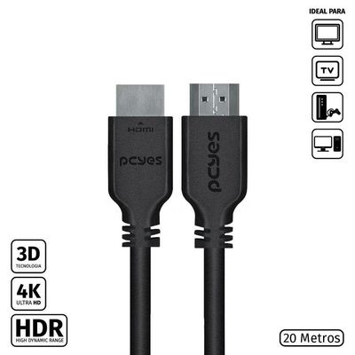 Cabo Hdmi 2.0 Macho 20 Metros - Phm20-20