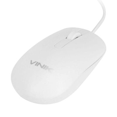 Mouse Usb Dynamic Slim Branco 1600 Dpi Cabo 1,8m - Vinik -