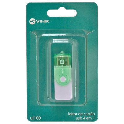 Leitor De Cartão Usb 2.0 4 Em 1 - Ul100