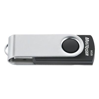 Pen Drive 8gb Twist2 Preto-prata Pd587