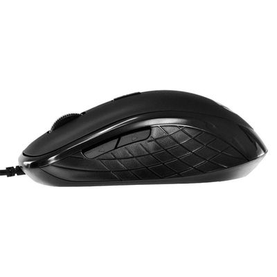 Mouse Usb Silent 2000 Dpi Clique Silencioso Cabo 1.8m -