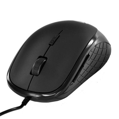 Mouse Usb Silent 2000 Dpi Clique Silencioso Cabo 1.8m -