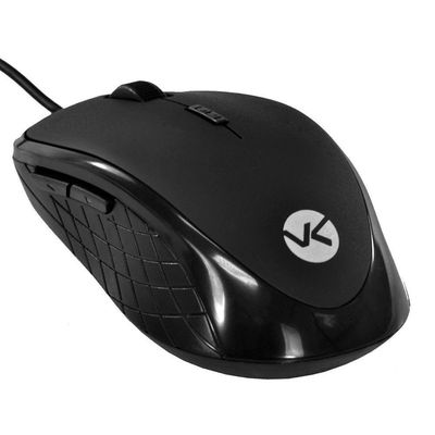 Mouse Usb Silent 2000 Dpi Clique Silencioso Cabo 1.8m -