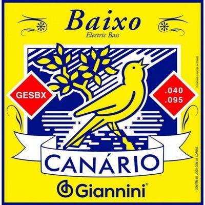 Encordoamento Para Contrabaixo 4 Cordas .040 Giannini Gesbx