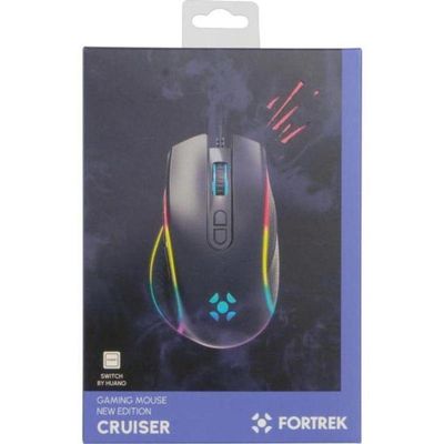 Mouse Gamer Fortrek Cruiser New Edition 12000 Dpi Rgb Preto