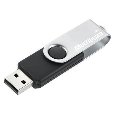 Pen Drive 64gb Twist2 Preto-prata Pd590