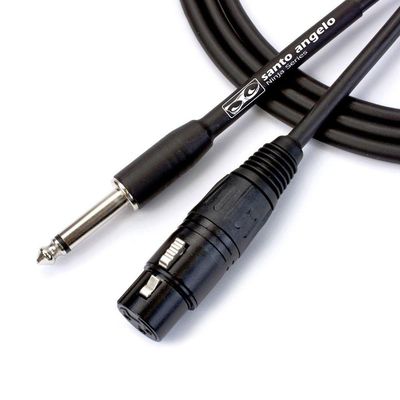 Cabo De Microf. Ninja Hg 0,20 Mm P10-xlr F. 25ft 7,62m Preto