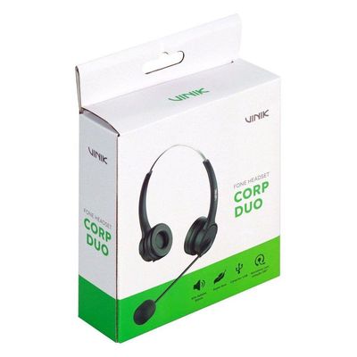 Fone De Ouvido Headset Corp Duo Usb - Vk500