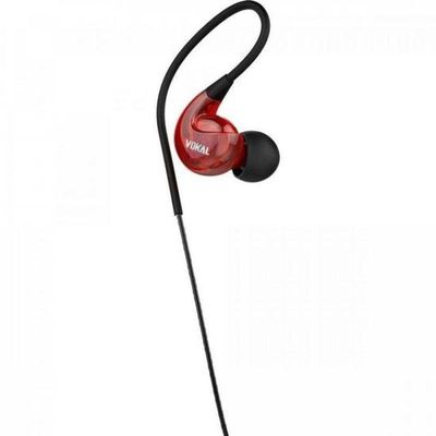 Fone De Ouvido Vokal E40 In Ear Vermelho