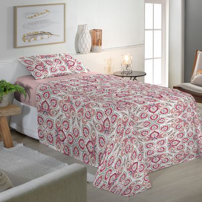 Jogo de Cama Solteiro 130 Fios Fiori - Laura (7320-3)