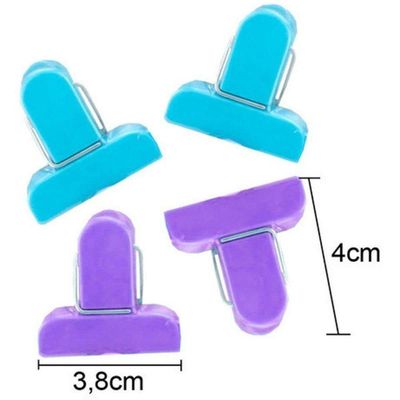 Kit Prendedor De Embalagens Plástico 3,8 Cm X 4 Cm.