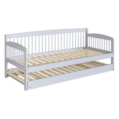 Sofá-cama Com Cama Auxiliar De Madeira Maciça Para Colchão 78x188cm Multimóveis Cr35275 Branco