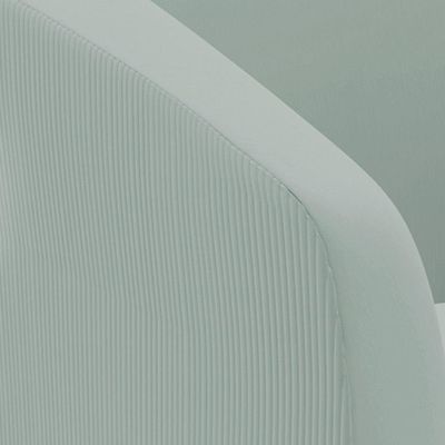 Poltrona Decorativa Pé Palito Natural Stella Cotelê Ext/veludo Menta D03 - D'rossi