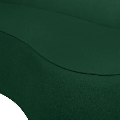Sofá 4 Lugares Orgânico 220cm Pé Ferro Preto Morgan Bouclê Verde D03 - D'rossi
