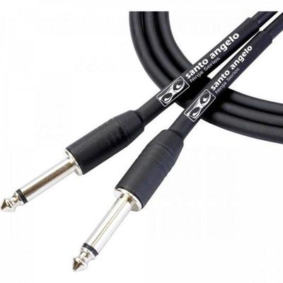 Cabo Para Guitarra 6,10m Ninja Preto Santo Angelo