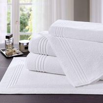 Toalha De Piso Hotel Imperial 570 G/m² 50x80cm Lufamar Branca