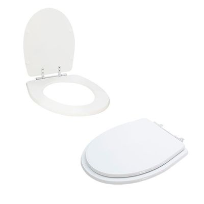 Assento Sanitário Tampa De Vaso Branco Mdf Laqueado Laura Para Bacia Roca