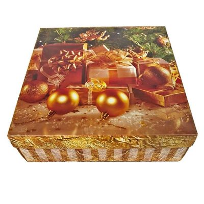 Caixa De Presente Natal - 25cm X 8cm