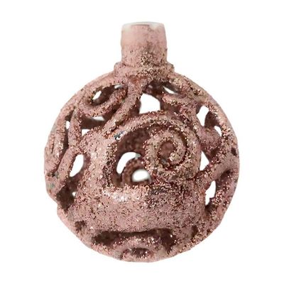 Bola De Natal Rose Misto 6cm - 9 Unidades