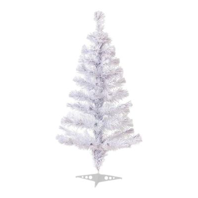 Árvore De Natal 120cm Branca Para Enfeitar - 1 Unidade