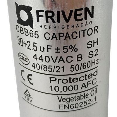 Capacitor Duplo 35 + 2,5 Uf 440valumínio Cbb65 - Friven Único