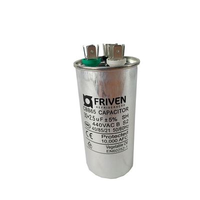 Capacitor Duplo 35 + 2,5 Uf 440valumínio Cbb65 - Friven Único