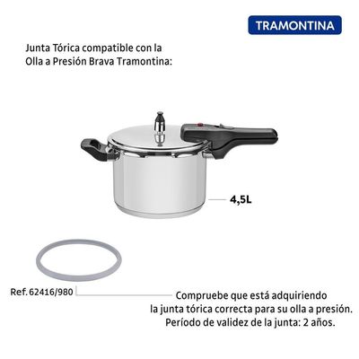 Anel De Vedação Para Panela De Pressão Tramontina Brava Em Silicone 20 Cm