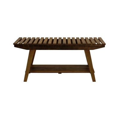 Banco/sapateira 1 Prateleira Summer 70cm Madeira Imbuia Maciça Stain Imbuia