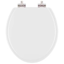 Tampa De Vaso Poliester Com Amortecedor Iris Branco Para Bacia Mari