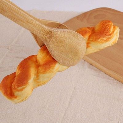 Pegador De Saladas Pinça Em Bambu Multiuso 21cm