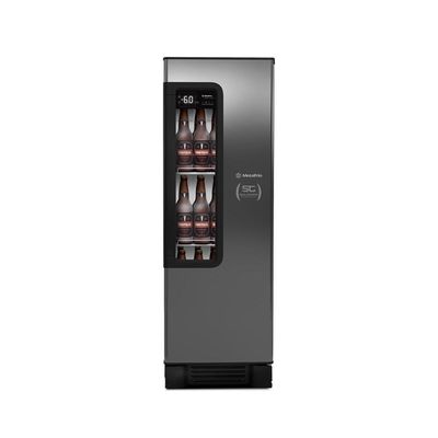 Cervejeira Expositora Visa Cooler Beer Maxx 250 Residencial Porta Inox 211 Lts Vn25tp 220v