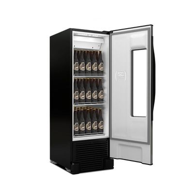 Cervejeira Expositora Visa Cooler Beer Maxx 250 Residencial Porta Inox 211 Lts Vn25tp 220v
