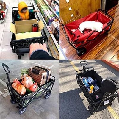 Carrinho De Carga Dobrável Para Praia Camping Roller 100 Kg