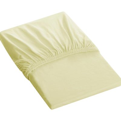 Lençol Tecebem Casal Malha C/ Elástico Liso 138mx188mx30cm Baunilha