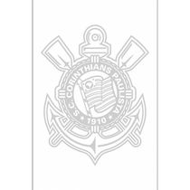 Toalha Social Academia e Mão Buettner Jacquard Veludo Futebol Corinthians 33cmx50cm Branca