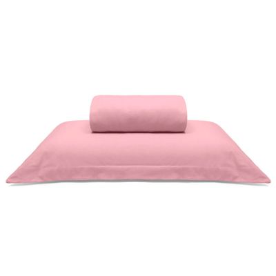 Jogo de Cama Buettner Solteiro King Malha Liso 2 Peças Image Rose
