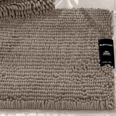 Tapete Buettner Microfibra Antiderrapante Chenille Ginko 60cmx90cm Areia