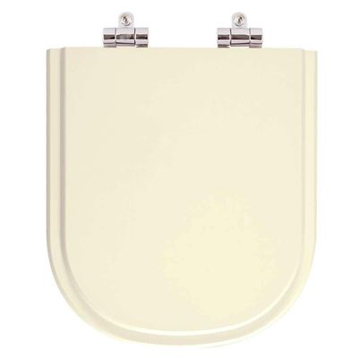Assento Sanitario Poliester Com Amortecedor Vogue Plus Creme Para Bacia Deca