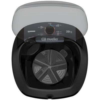 Tanquinho De Lavar Roupa Mueller 20 Kg Semiautomático MLT20B Preto 110V