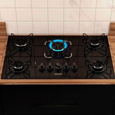 Cooktop Itatiaia Essencial 5 Bocas Mesa Vidro Preto Bivolt